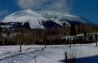 Buffalo Mountain viewed from  motel