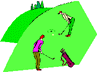 golfing