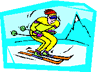 skiing